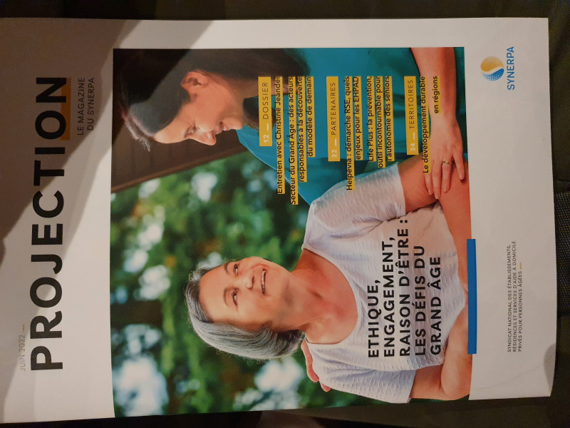 Parution dans PROJECTION, le journal du SYNERPA